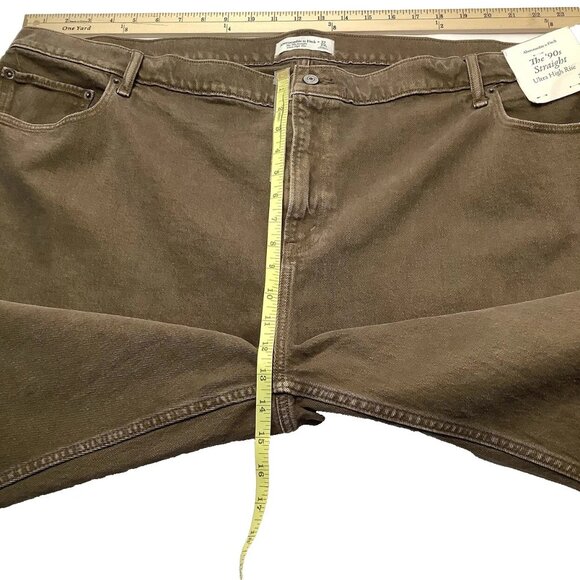 NWT Abercrombie & Fitch The 90s Straight Ultra High Rise Jeans Women's 37/24 - Picture 3 of 9